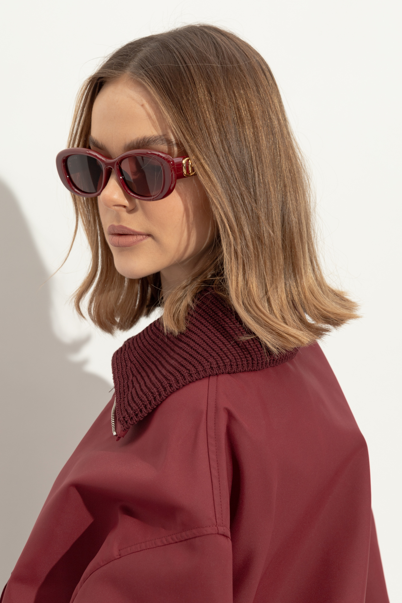 Burgundy Sunglasses Gucci - Vitkac Italy